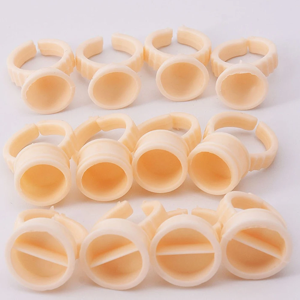 Eyelash Extension Permanent - 100 unidades de Anéis de Silicone
