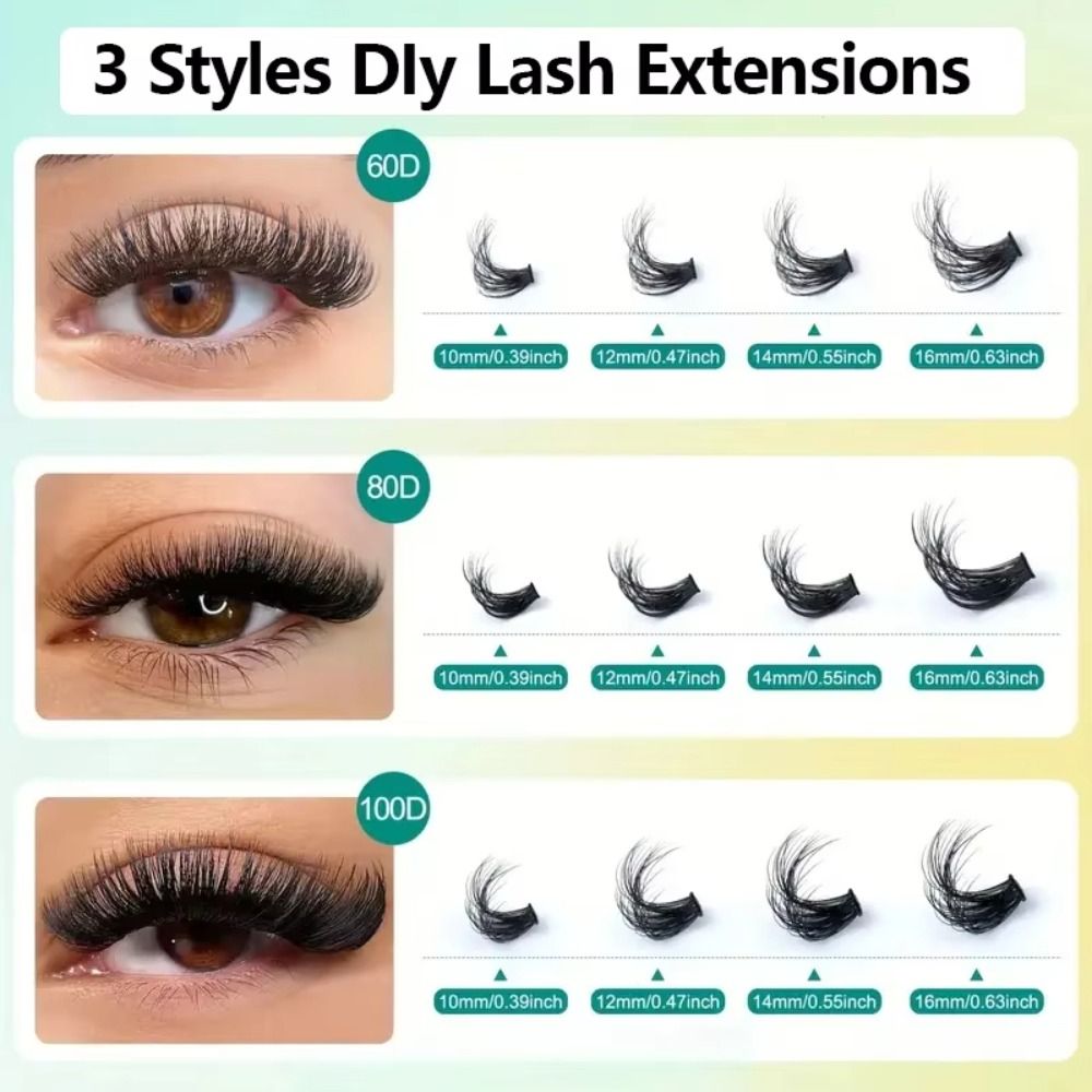 Cílios Postiços com Efeito Nat - Eyelash Extension Kits avaliação e preço