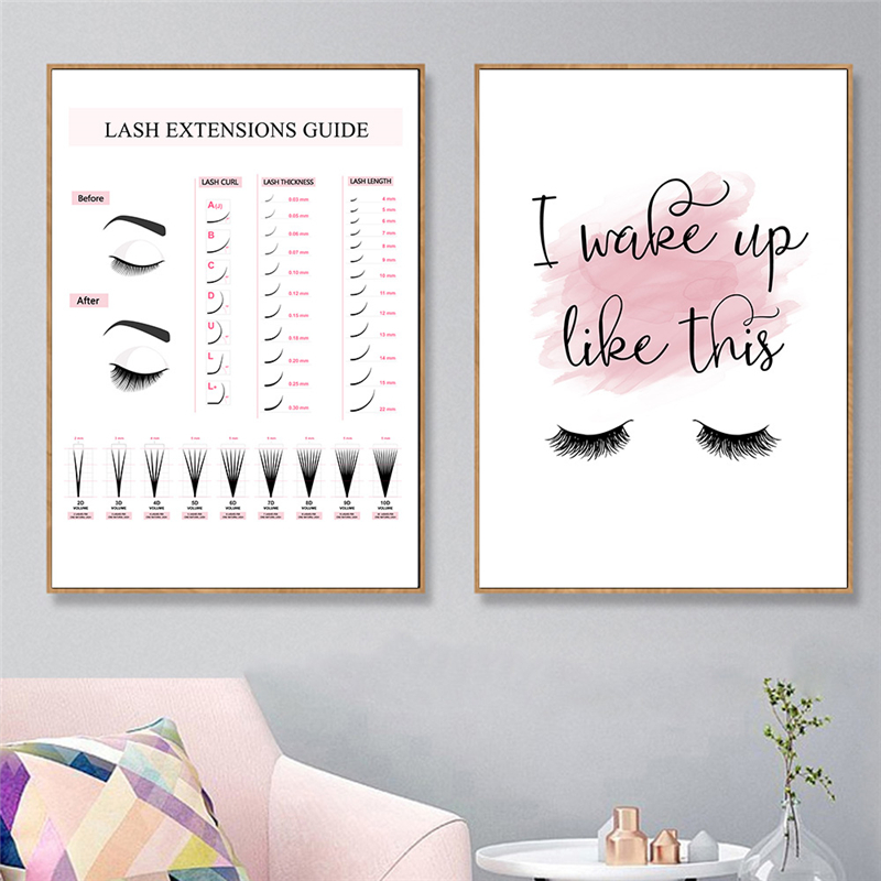Extensões de cílios guia carta - Eyelash Extension Quotes avaliação e preço