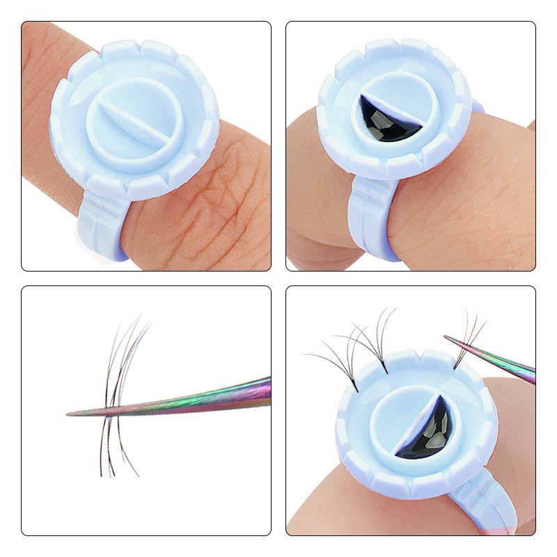 100 pçs suporte de anel de col - Eyelash Extension Jakarta avaliação e preço