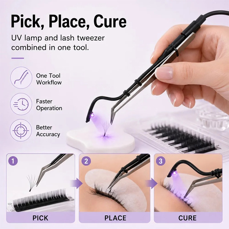 Mini lâmpada uv para cílios, p - Eyelash Extension Jakarta avaliação e preço