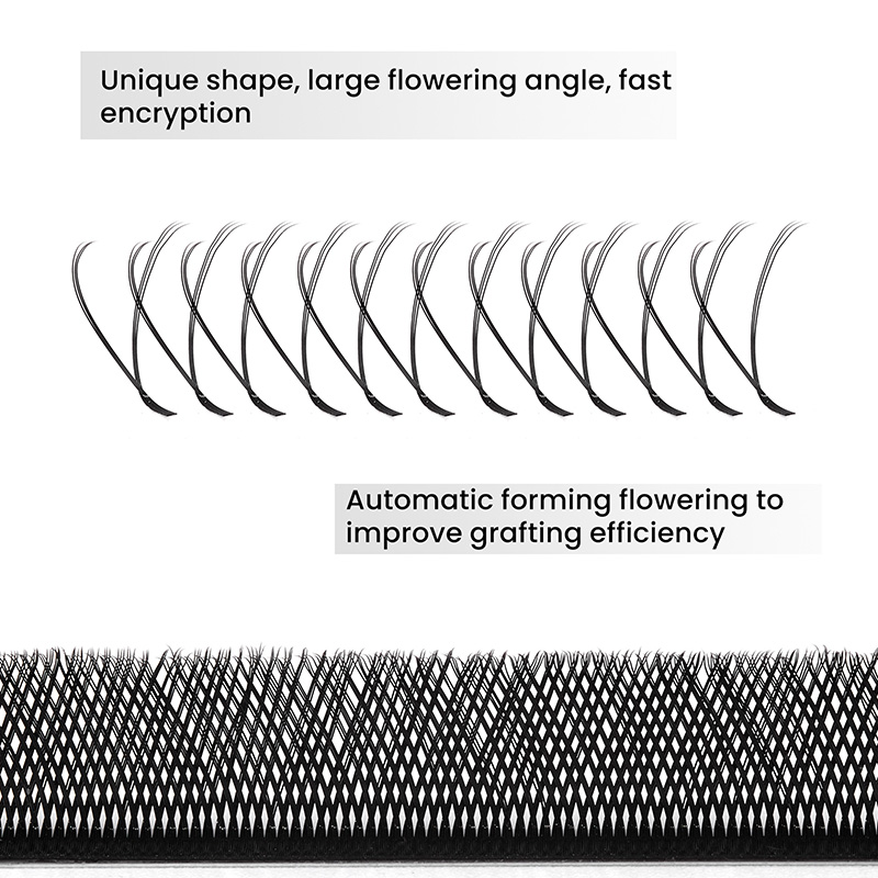 10PCS Extensões de Cílios YY e - Lash Fan Volume avaliação e preço