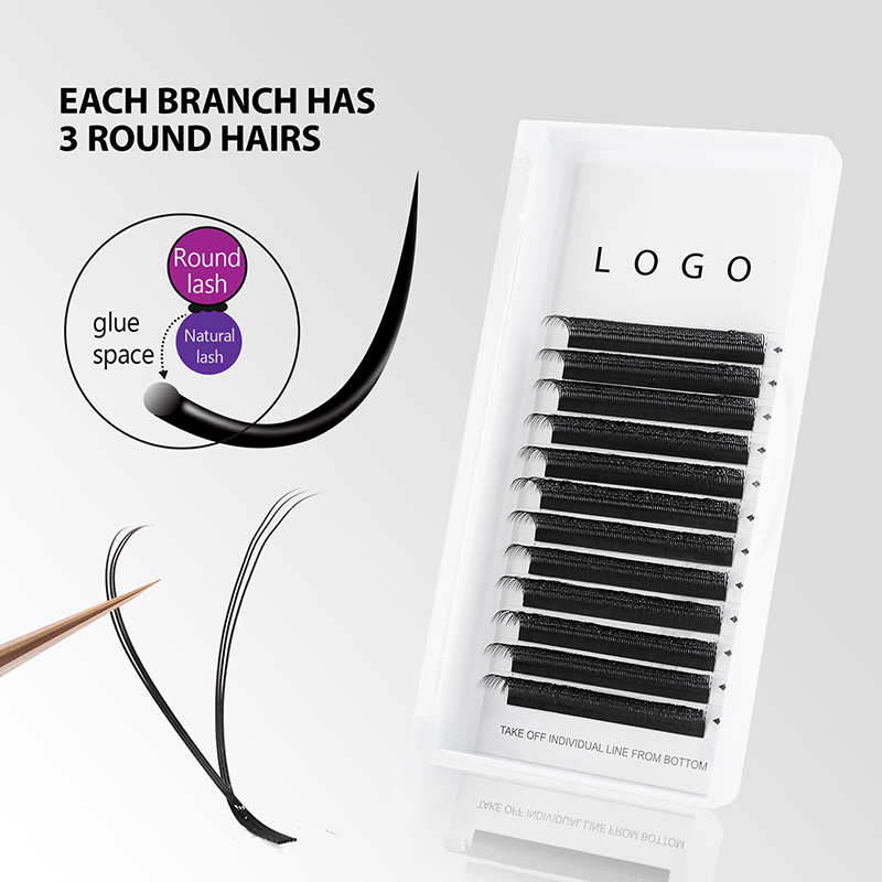 10PCS Extensões de Cílios YY e - Lash Fan Volume avaliação e preço