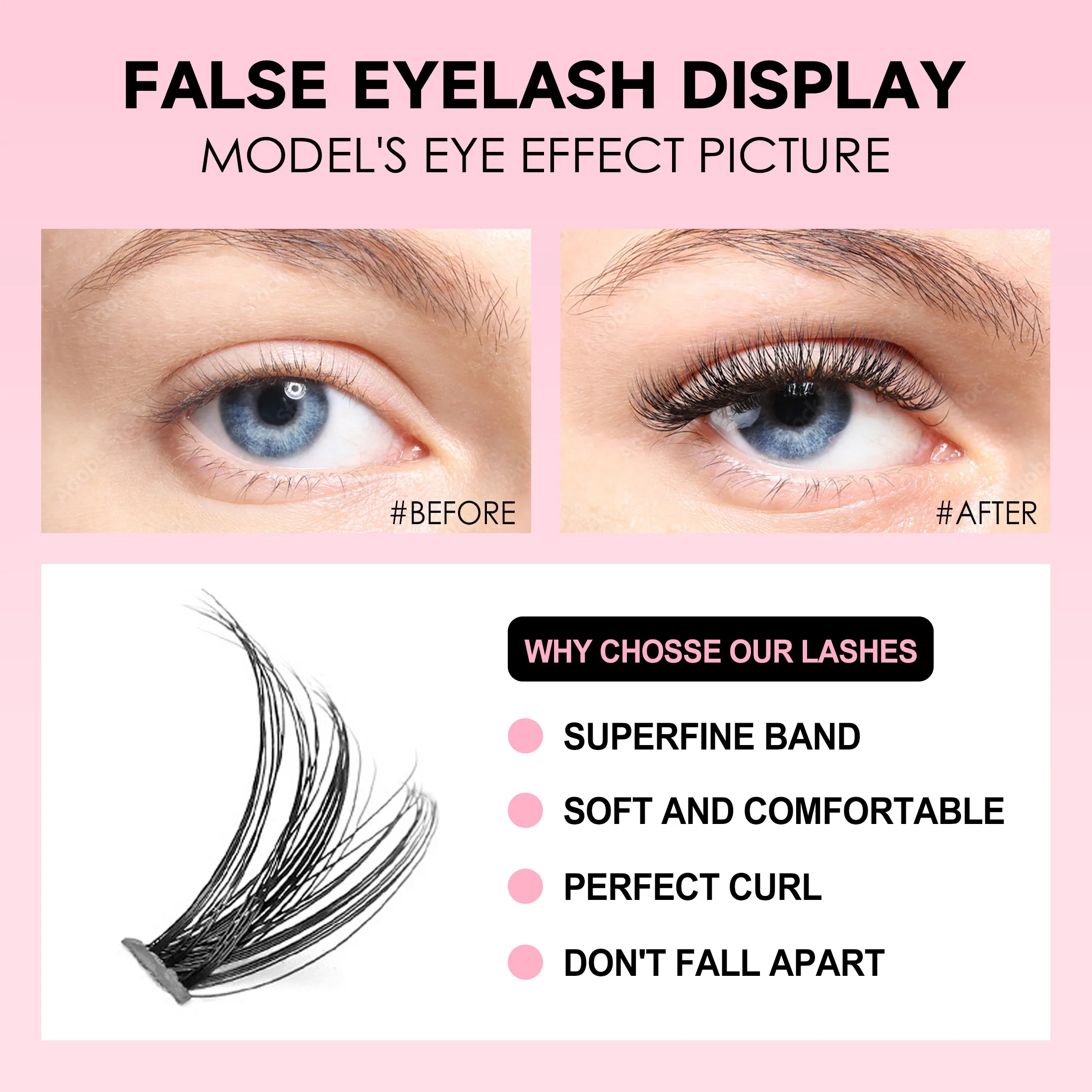 DIY Lashes Extension Kit, Clus - Eyelash Extension Jakarta avaliação e preço